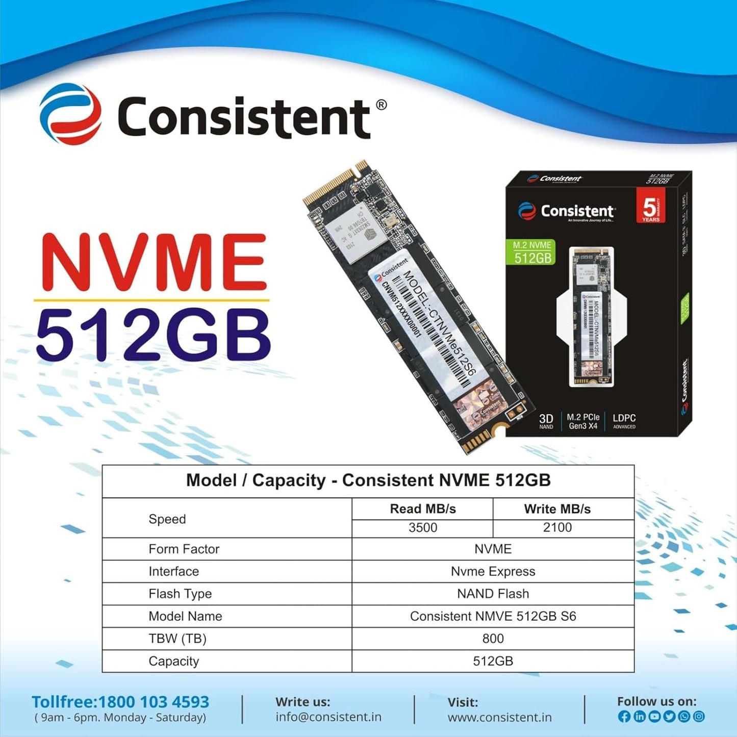 SSD 512GB NVME CONSISTENT