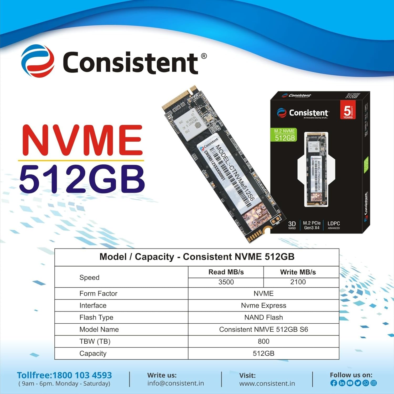 SSD 512GB NVME CONSISTENT