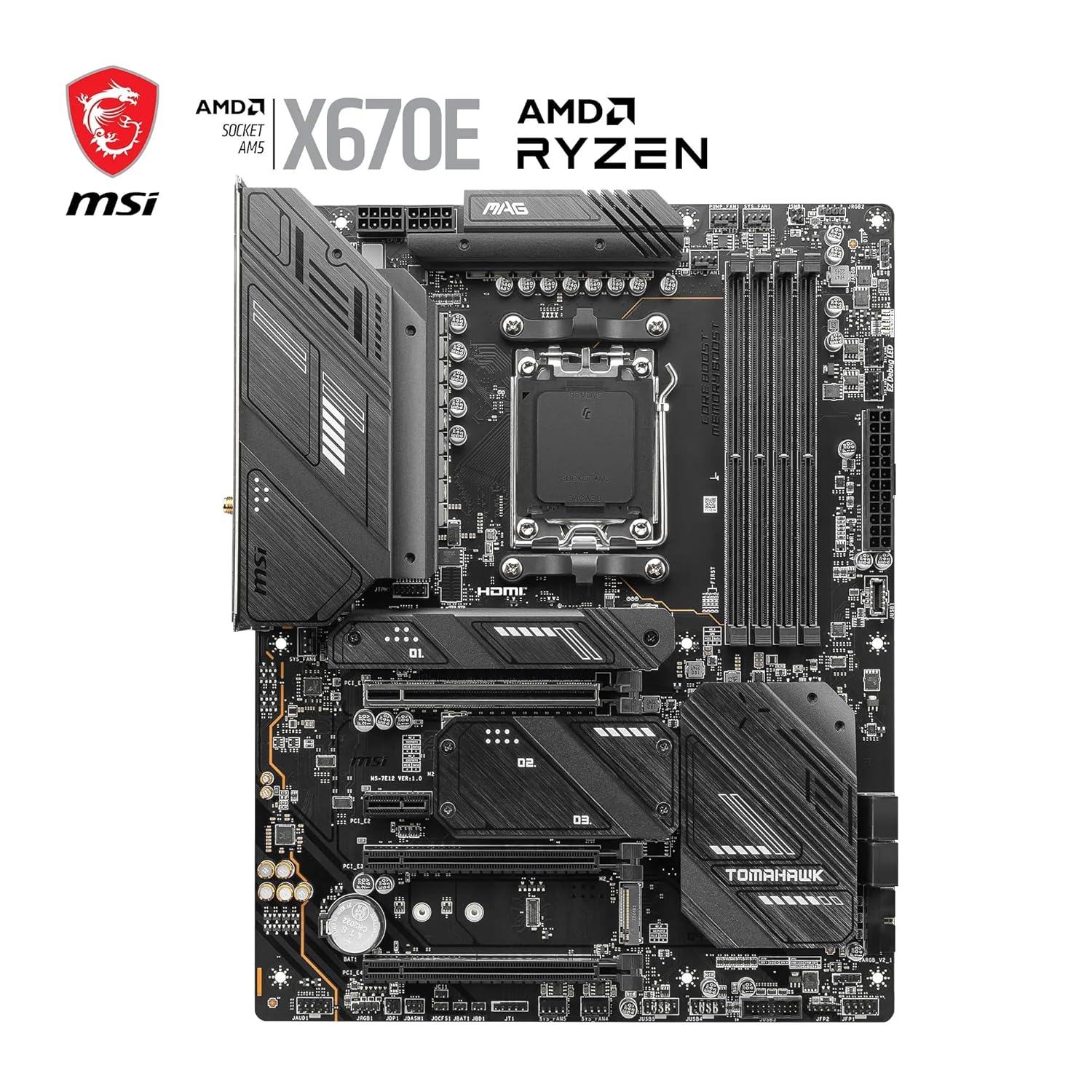 MSI MAG X670E Tomahawk WiFi Motherboard – ATX | AM5 | DDR5