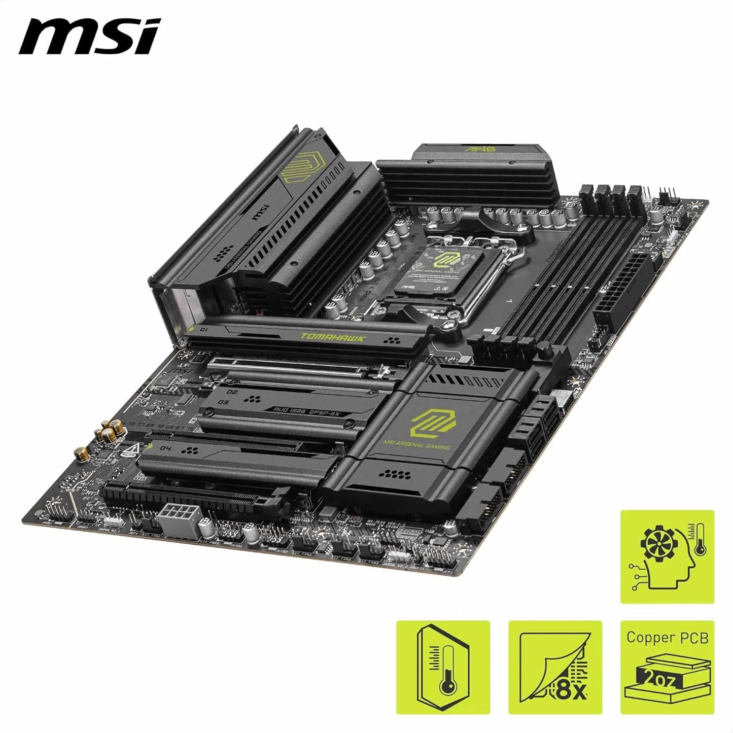 MSI MAG X870E Tomahawk WiFi Motherboard – ATX | AM5 | DDR5 8400+ MT/s