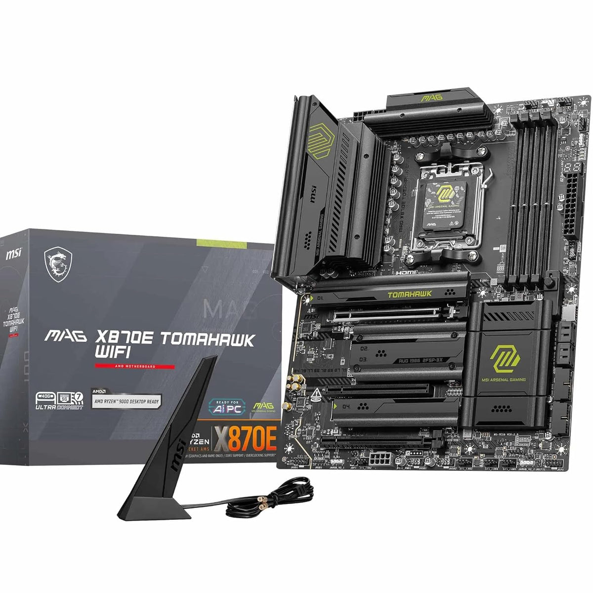 MSI MAG X870E Tomahawk WiFi Motherboard – ATX | AM5 | DDR5 8400+ MT/s