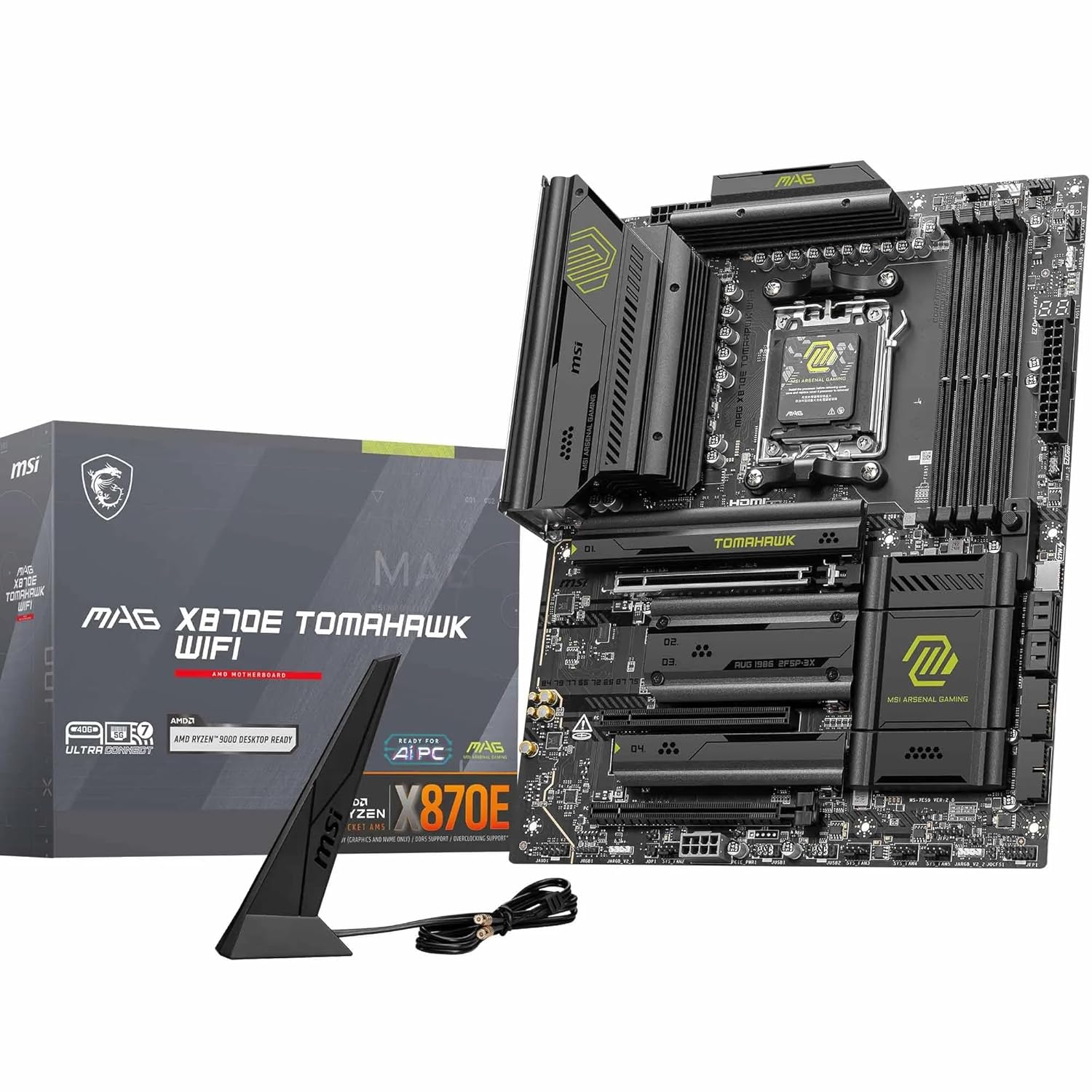 MSI MAG X870E Tomahawk WiFi Motherboard – ATX | AM5 | DDR5 8400+ MT/s