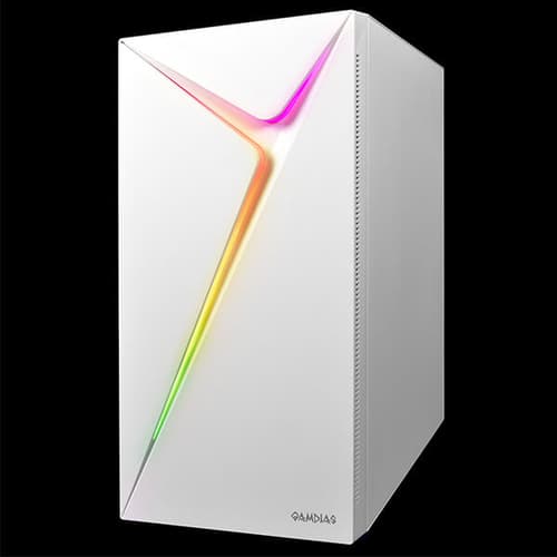 Gamdias Argus E4 Elite RGB White ATX Mid Tower Case