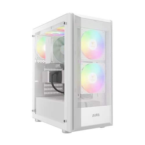 Gamdias Aura GC6 WH ARGB White ATX Mid Tower Case