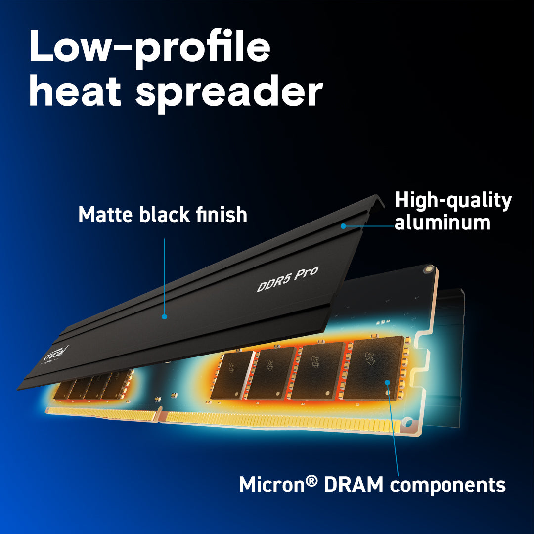 16GB DDR5 CRUCIAL 5600MHZ PRO