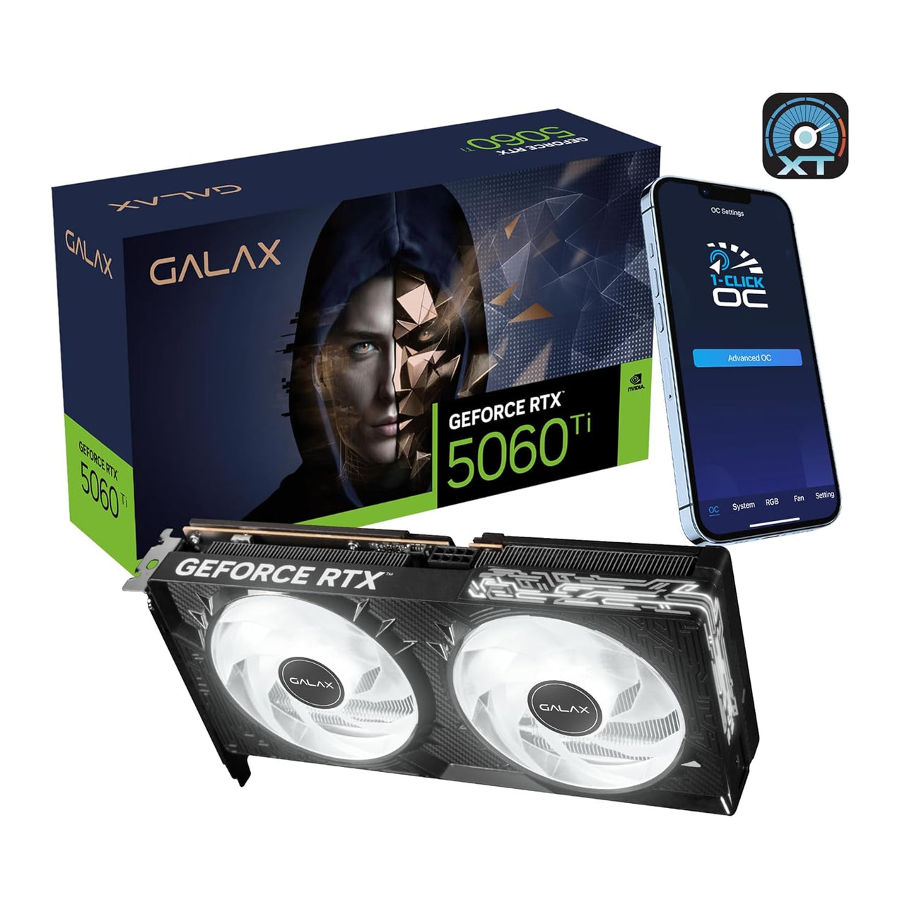 GALAX GeForce RTX 5060 Ti 16GB GDDR7 1-Click OC Graphics Card