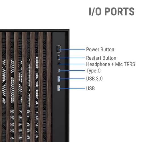 Ant Esports Zen Wood C3 ATX Mid Tower Case